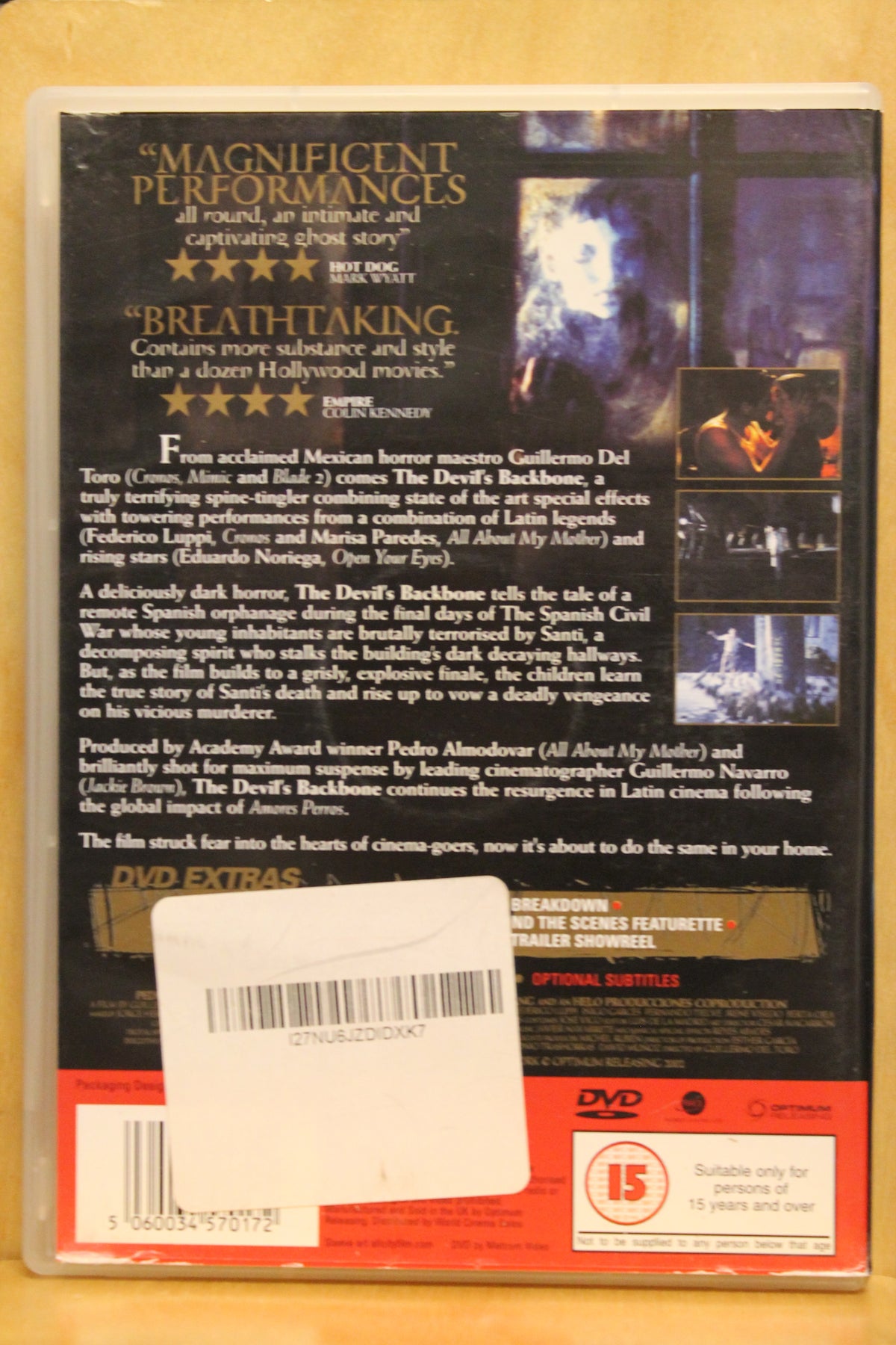 The Devil's Backbone DVD