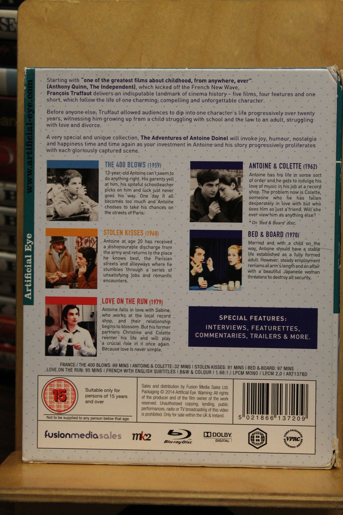 The Adventures of Antoine Doinel Blu-ray