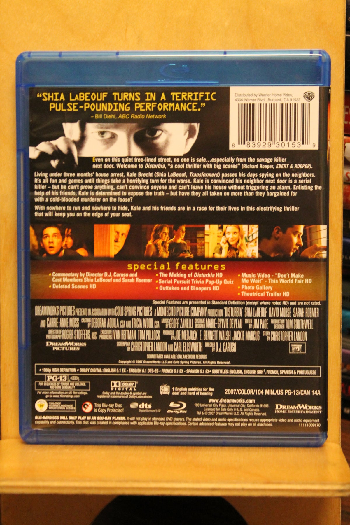 Disturbia Blu-ray
