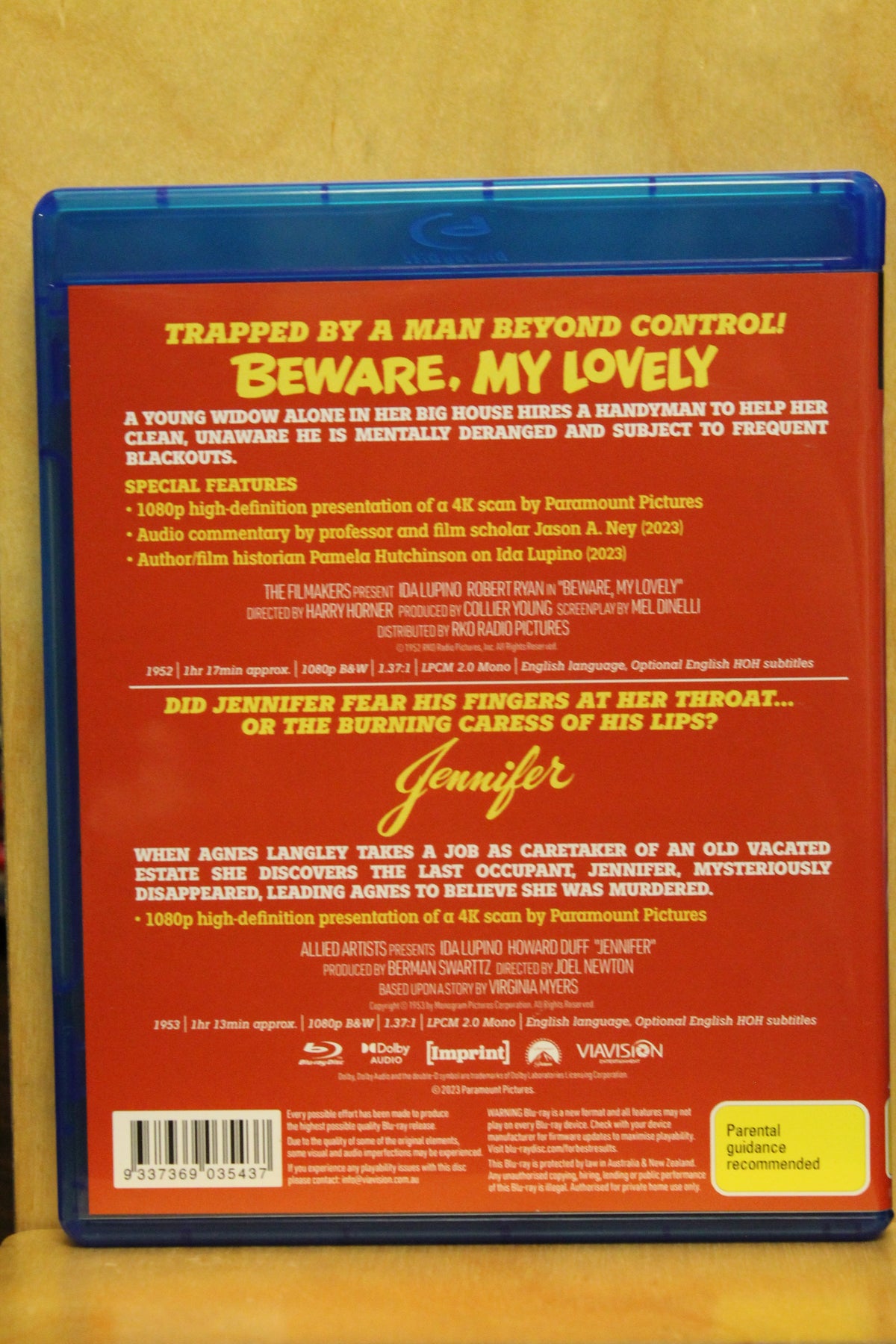 Beware, My Lovely / Jennifer Blu-ray