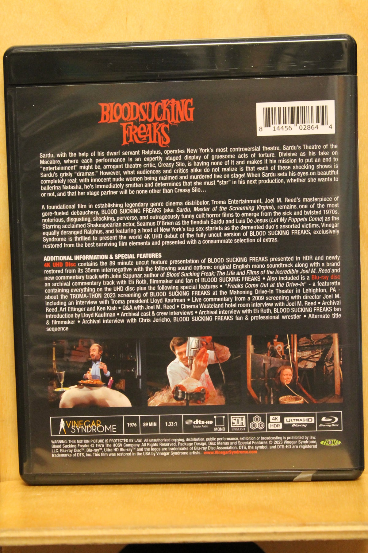 Blood Sucking Freaks 4K UHD