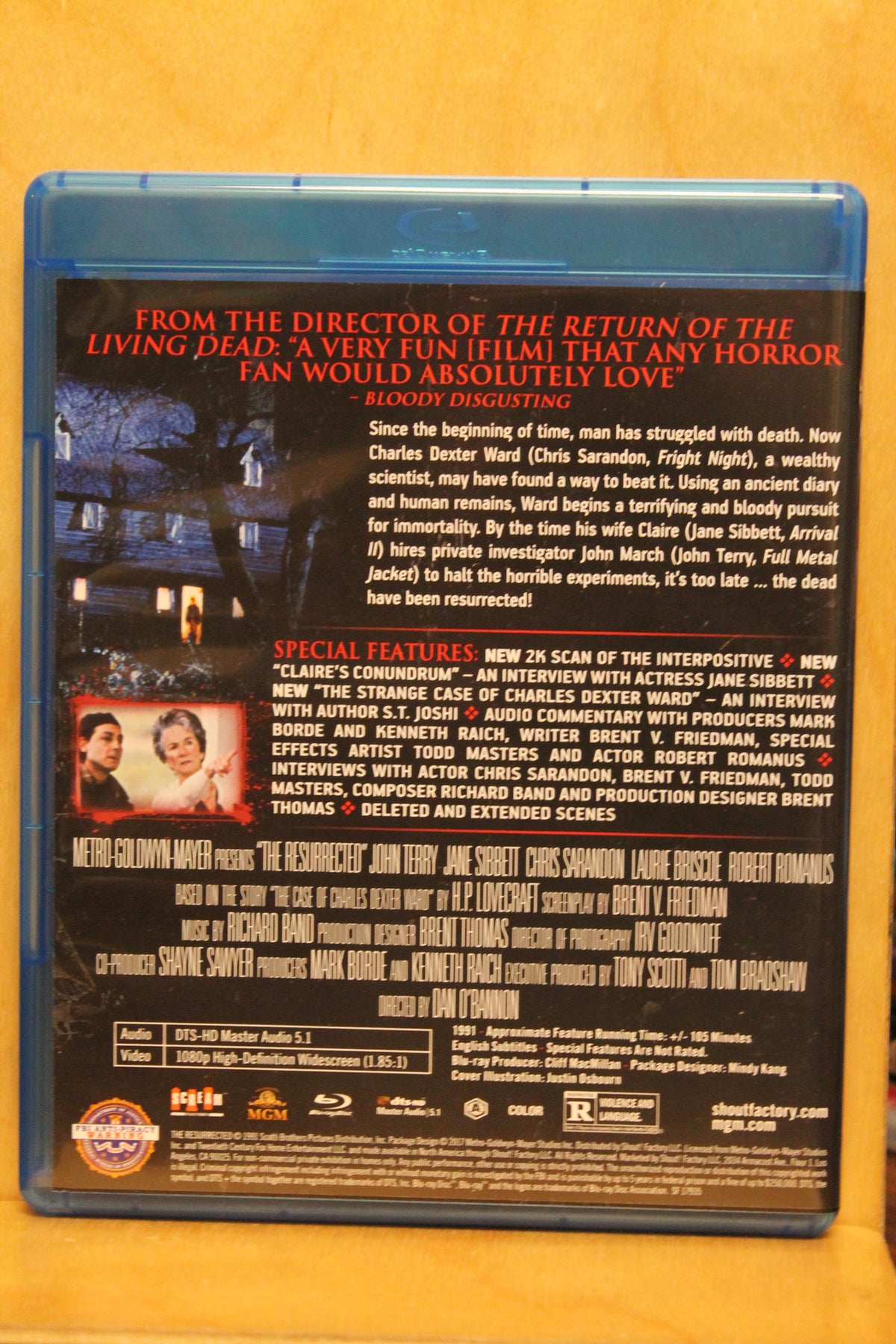 The Resurrected Blu-ray