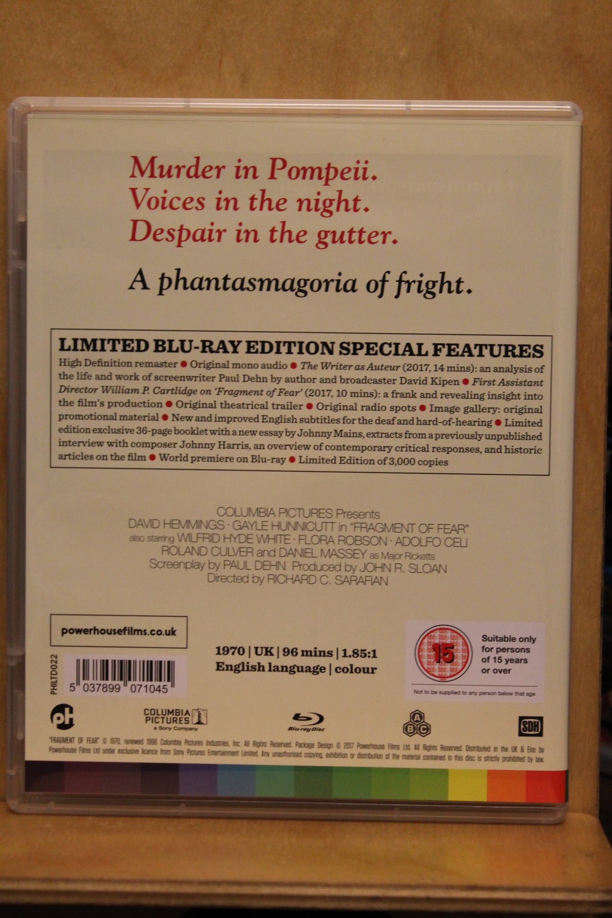 Fragment of Fear Blu-ray
