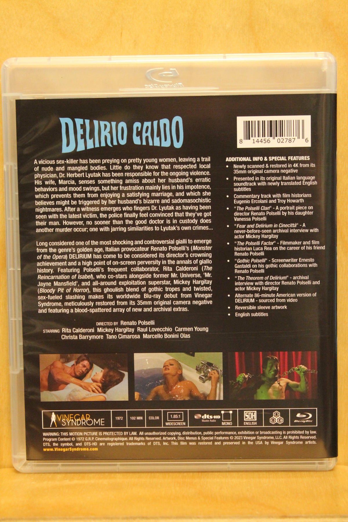 Delirium Blu-ray