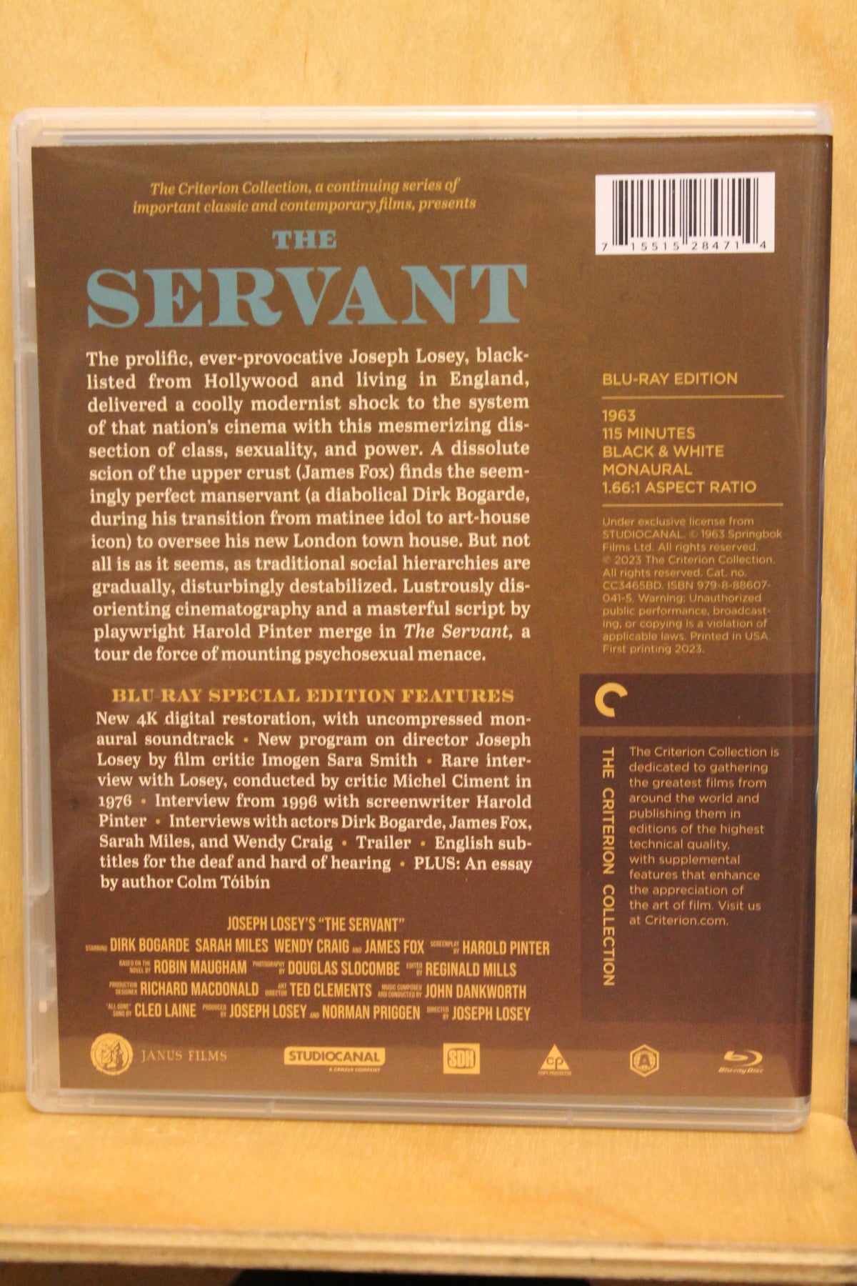 The Servant Blu-ray
