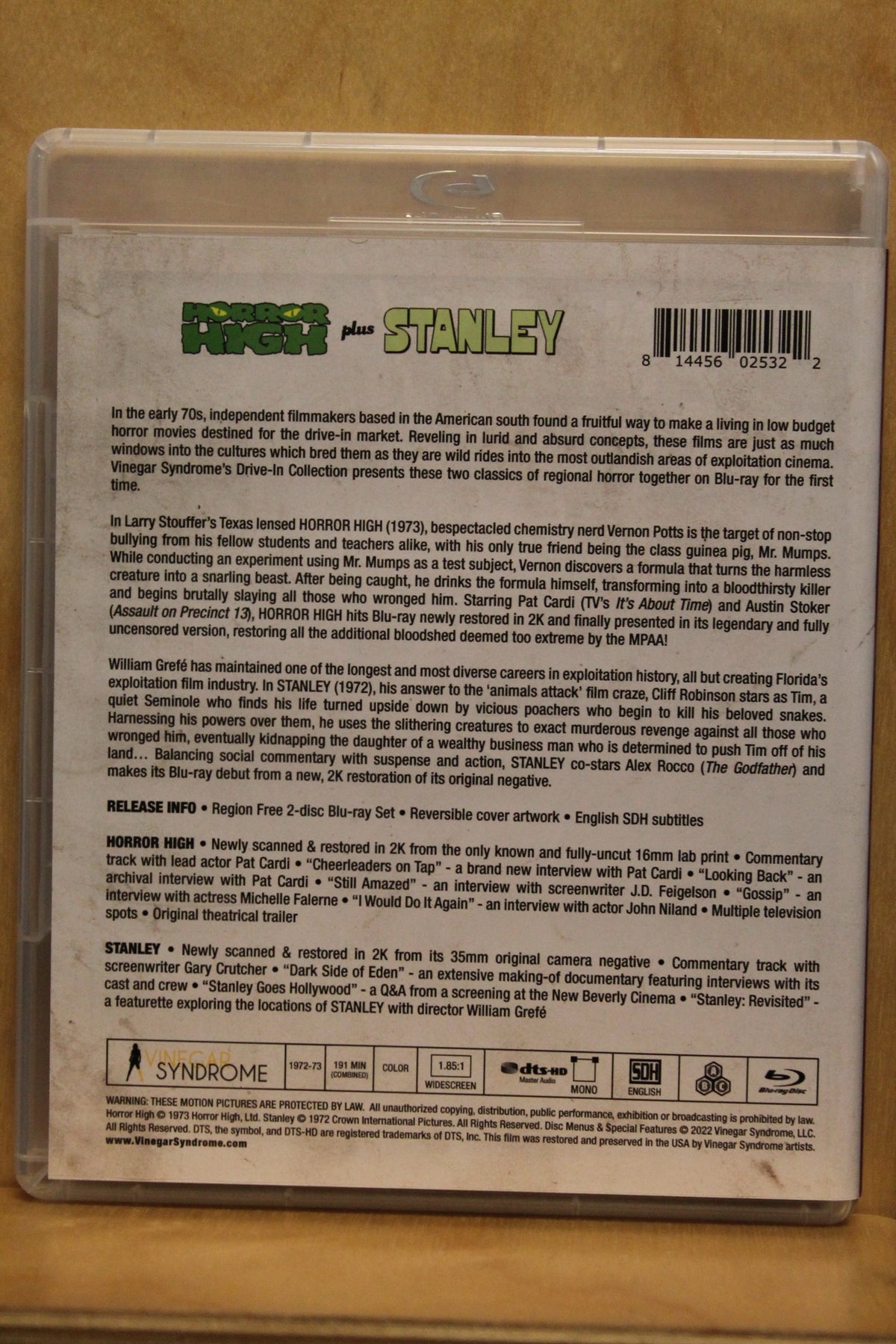 Horror High plus Stanley Blu-ray