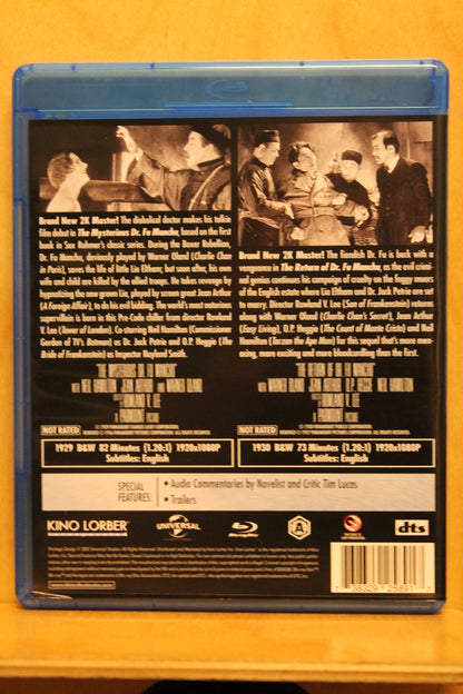 The Mysterious Dr. Fu Manchu / The Return of Dr. Fu Manchu Blu-ray