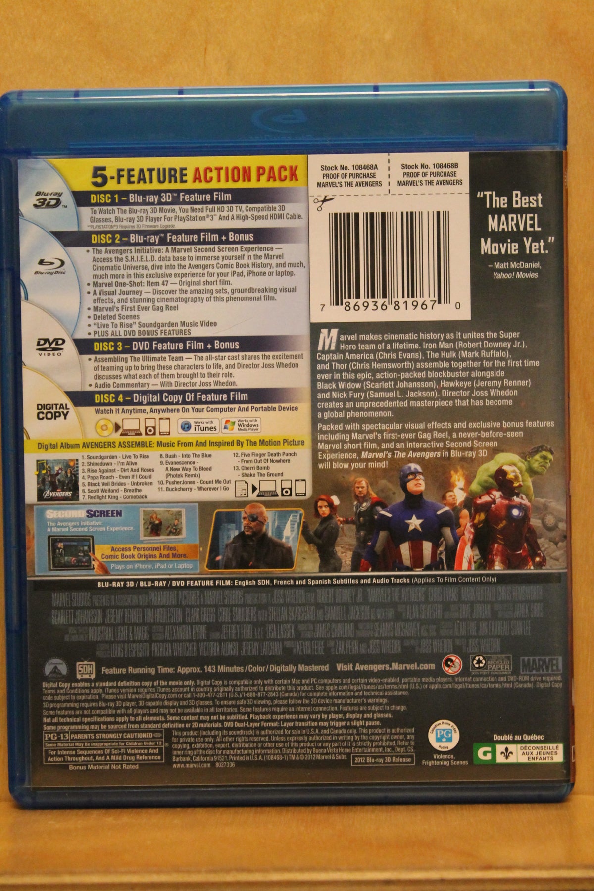 The Avengers Blu-ray