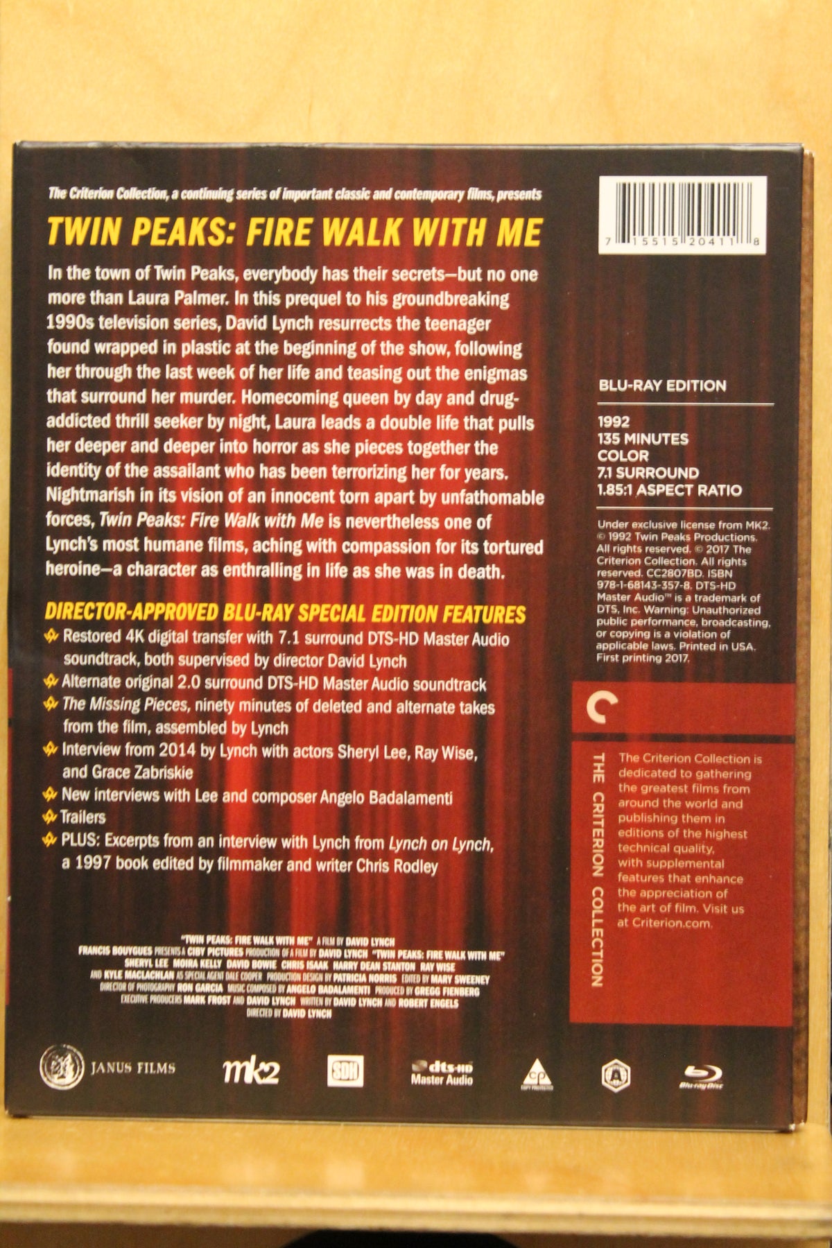 Twin Peaks: Fire Walk with Me Blu-ray