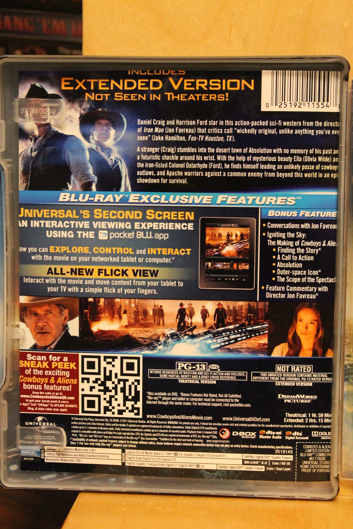 Cowboys & Aliens Blu-ray