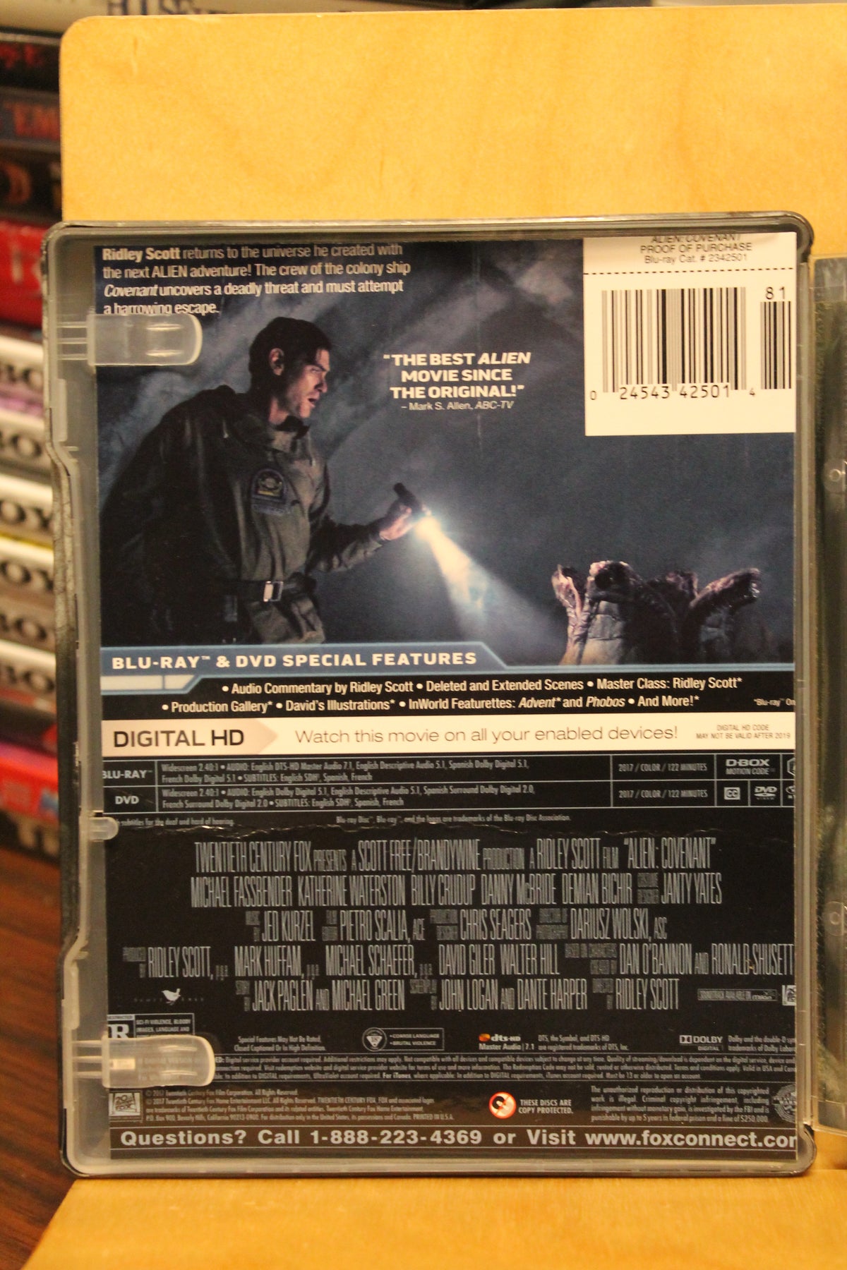 Alien: Covenant Blu-ray
