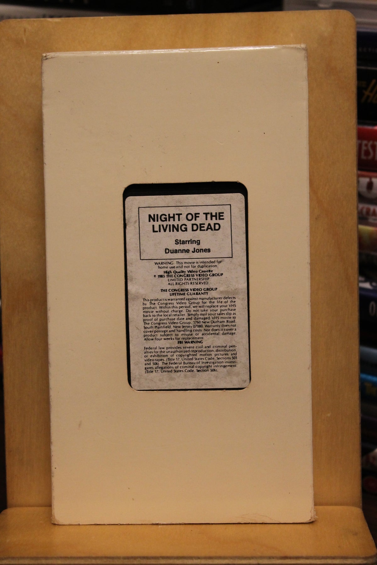 Night of the Living Dead VHS
