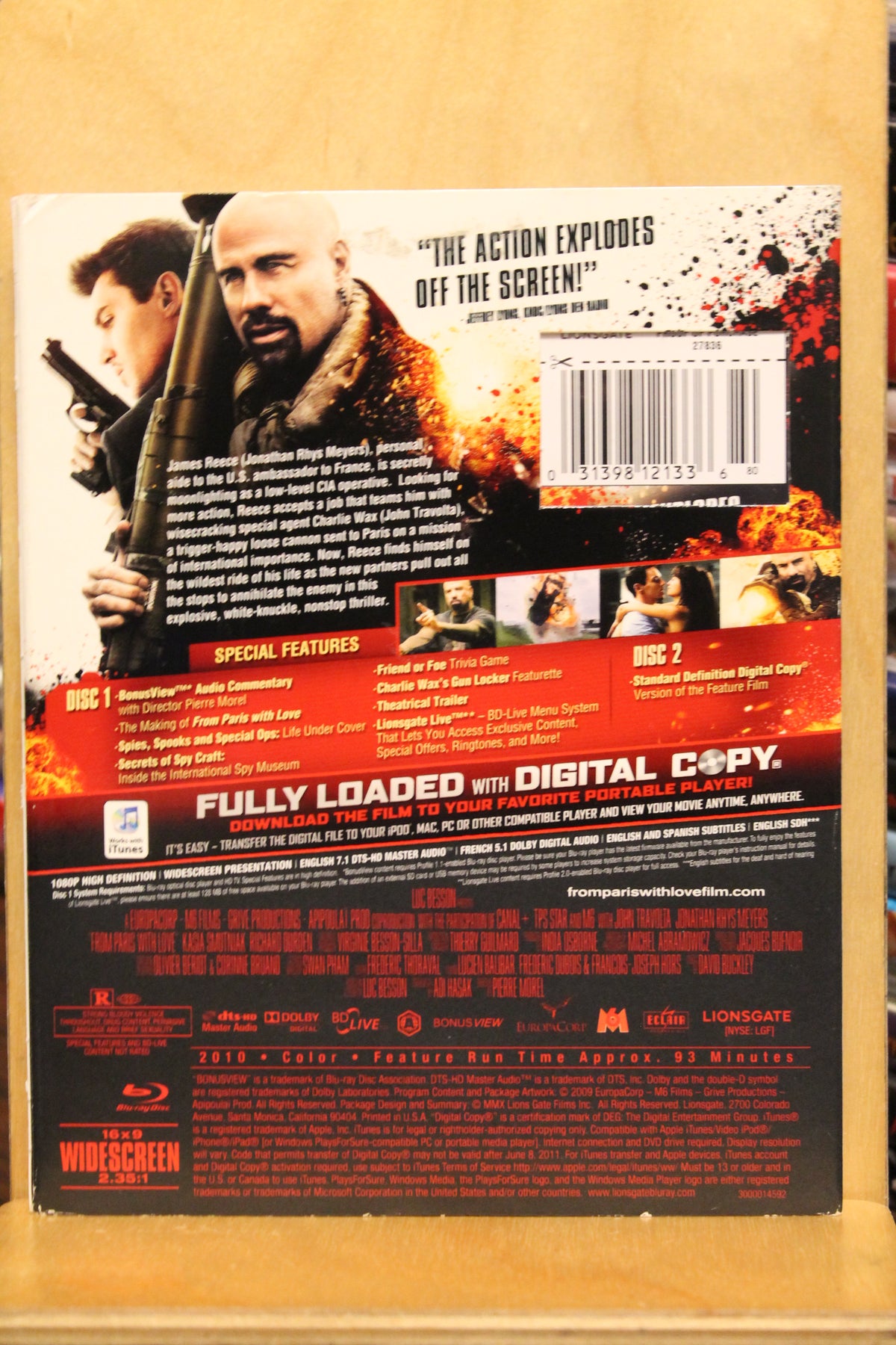From Paris with Love Blu-ray