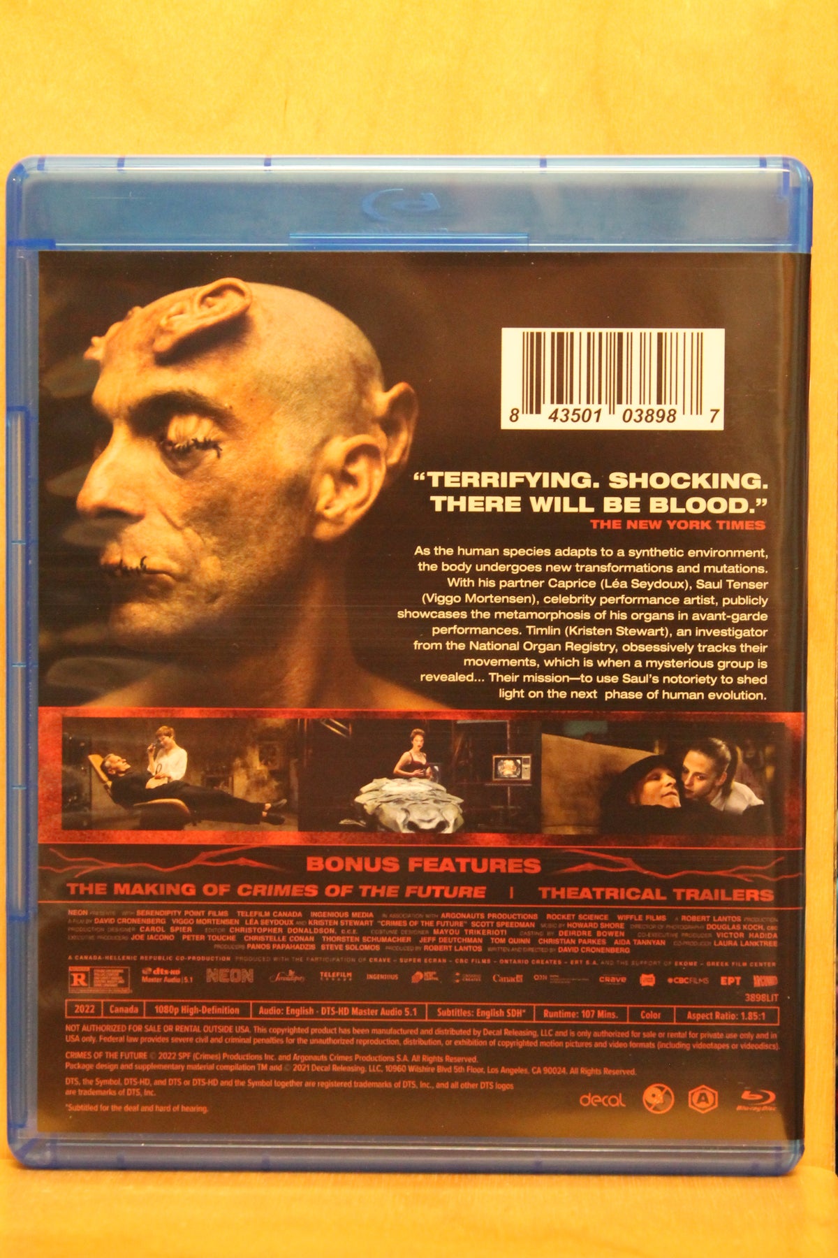 Crimes of the Future Blu-ray
