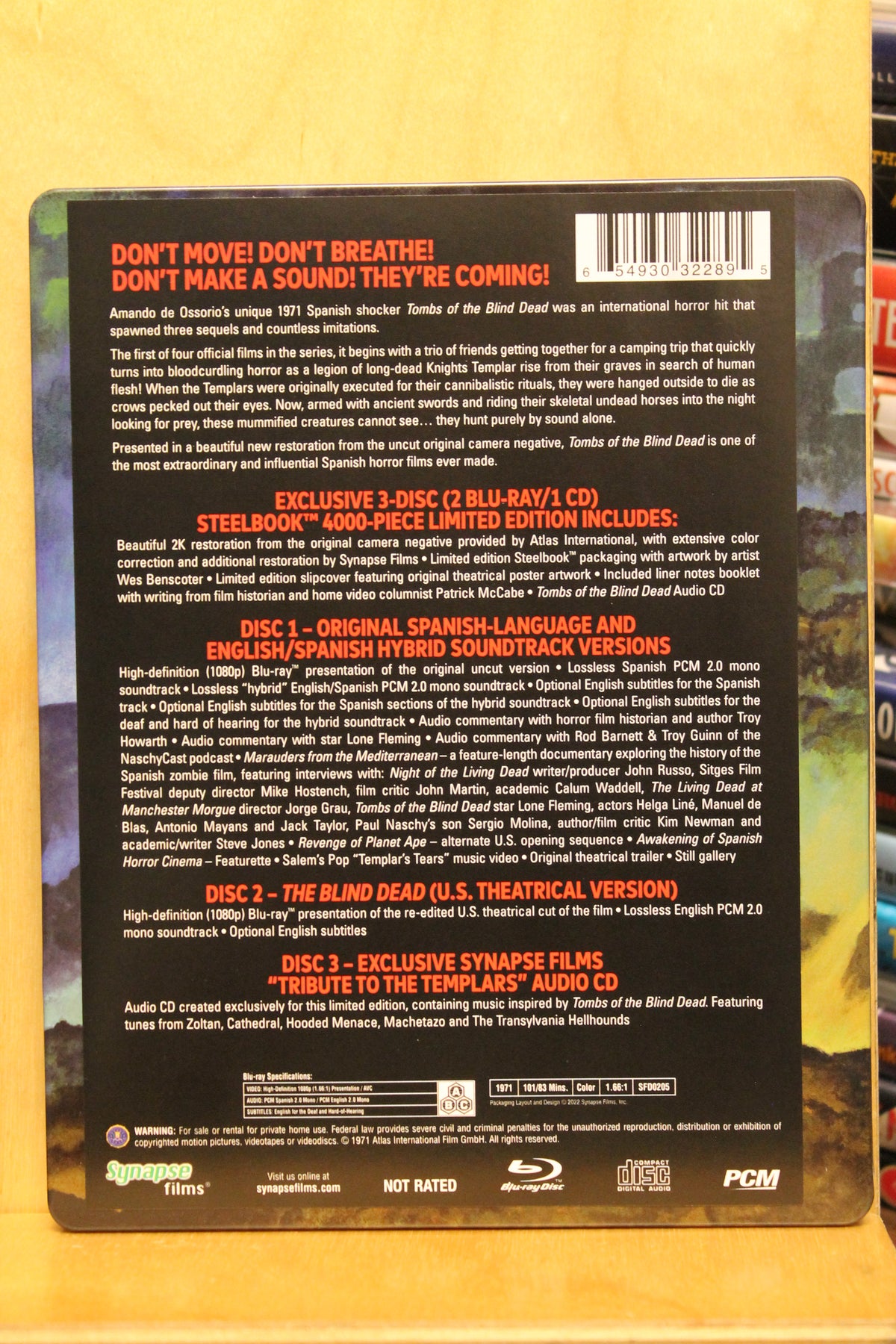 Tombs of the Blind Dead Blu-ray