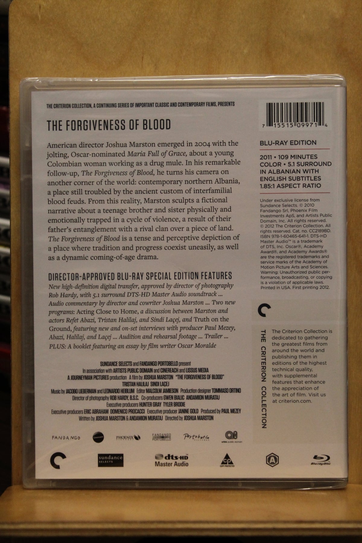 The Forgiveness of Blood Blu-ray
