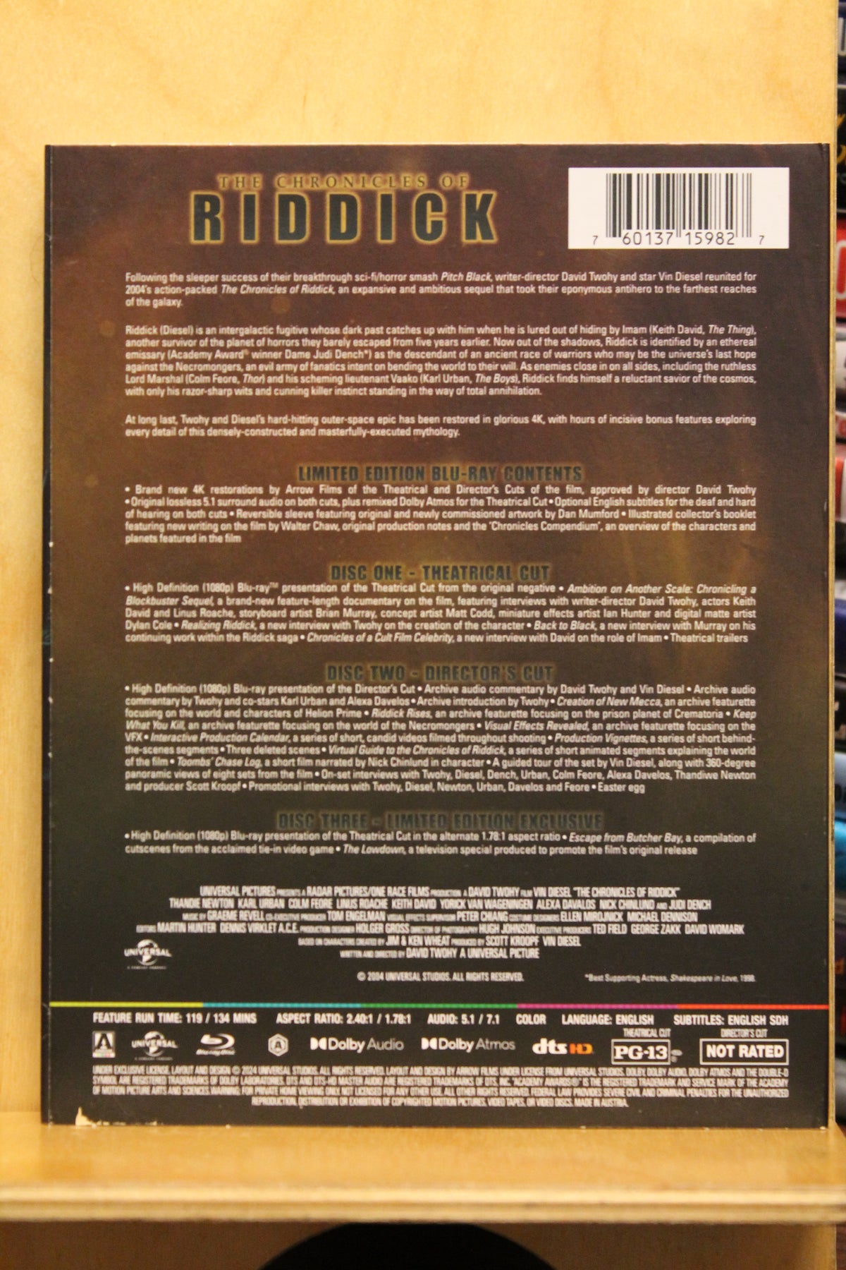 The Chronicles of Riddick Blu-ray