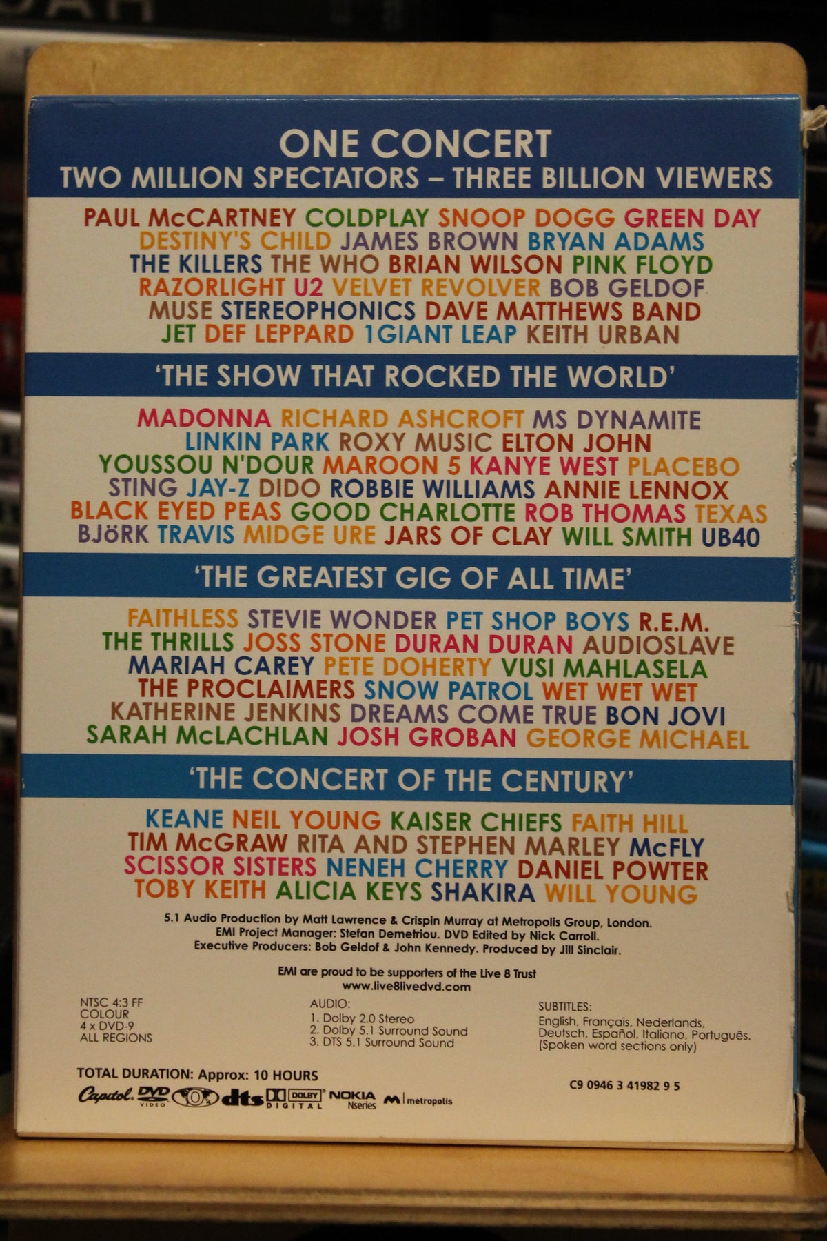 Live 8 DVD