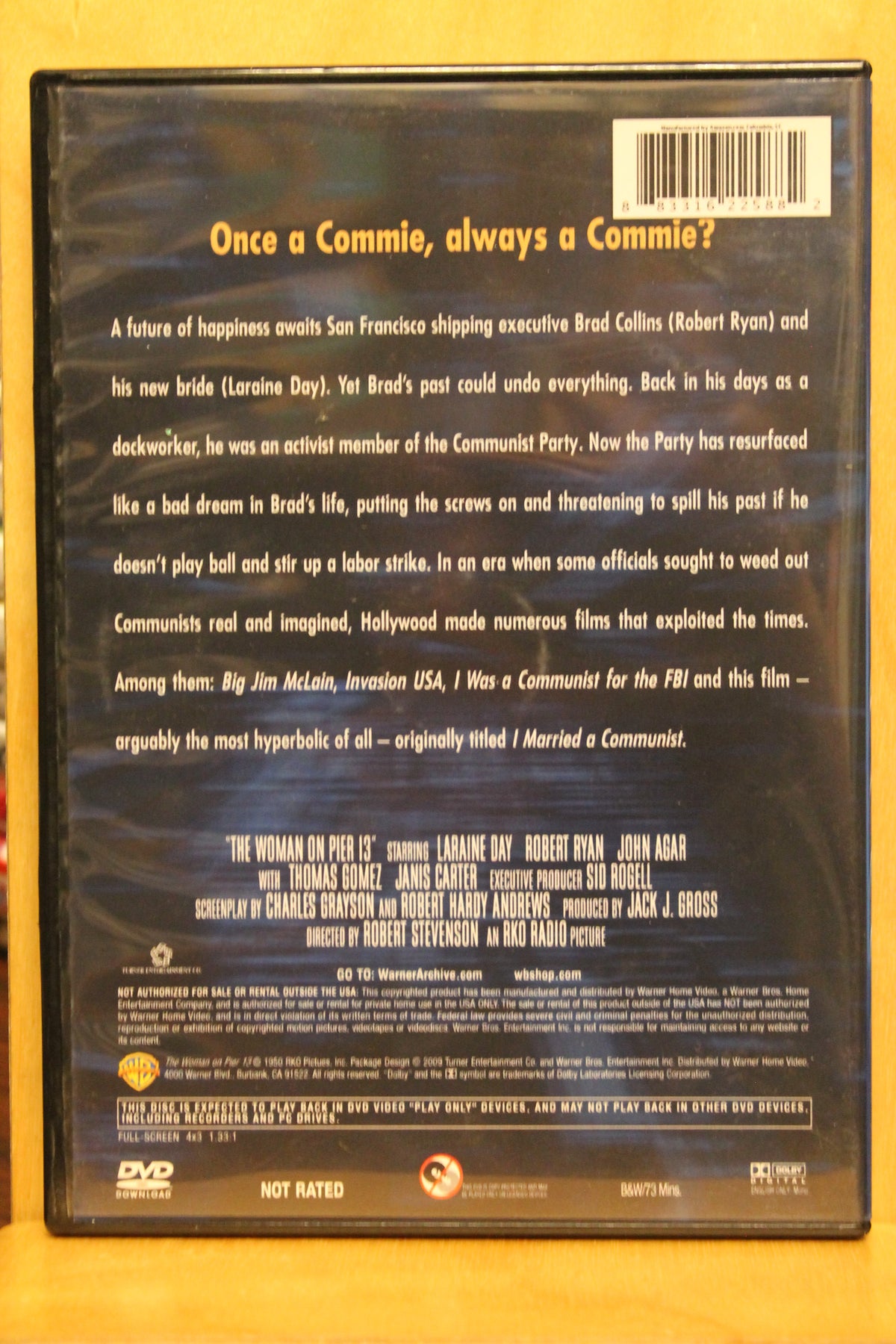 The Woman on Pier 13 DVD