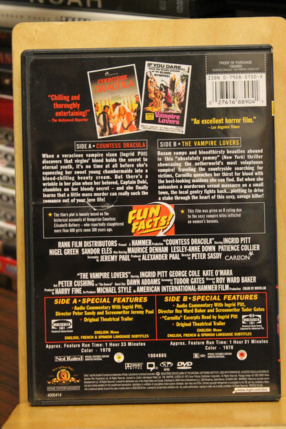 Countess Dracula / The Vampire Lovers DVD