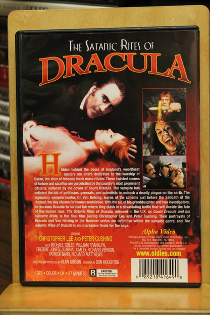 The Satanic Rites of Dracula DVD