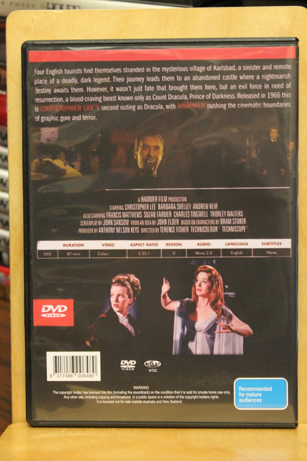 Dracula: Prince of Darkness DVD