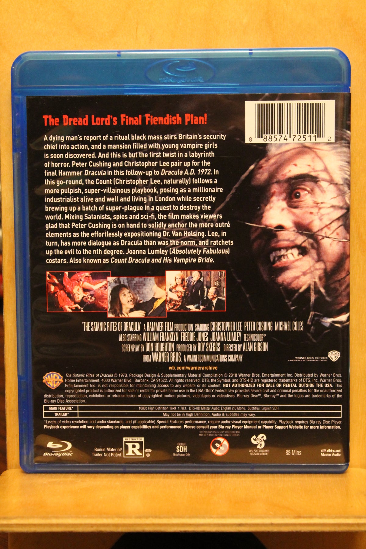 The Satanic Rites of Dracula Blu-ray