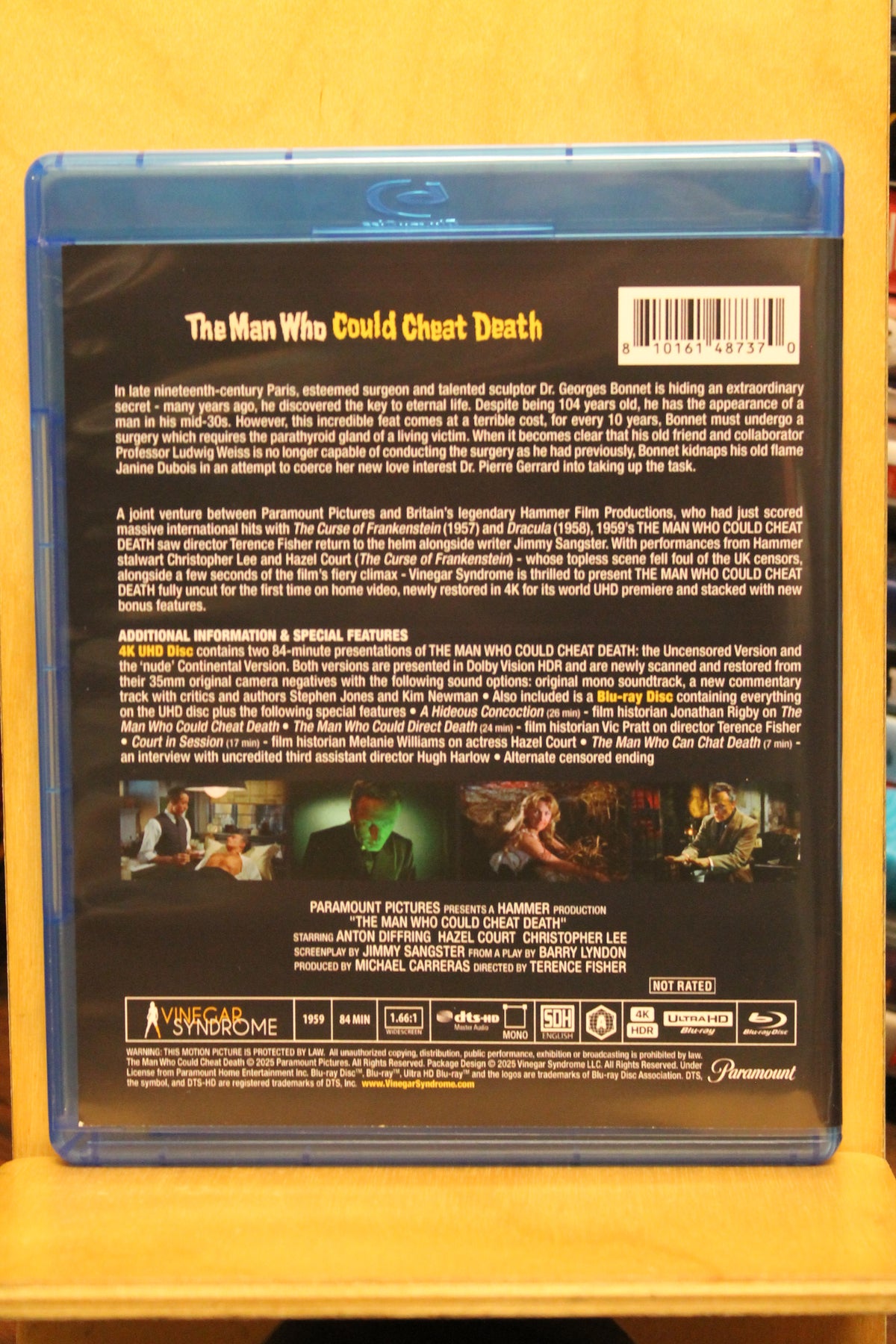The Man Who Could Cheat Death 4K UHD