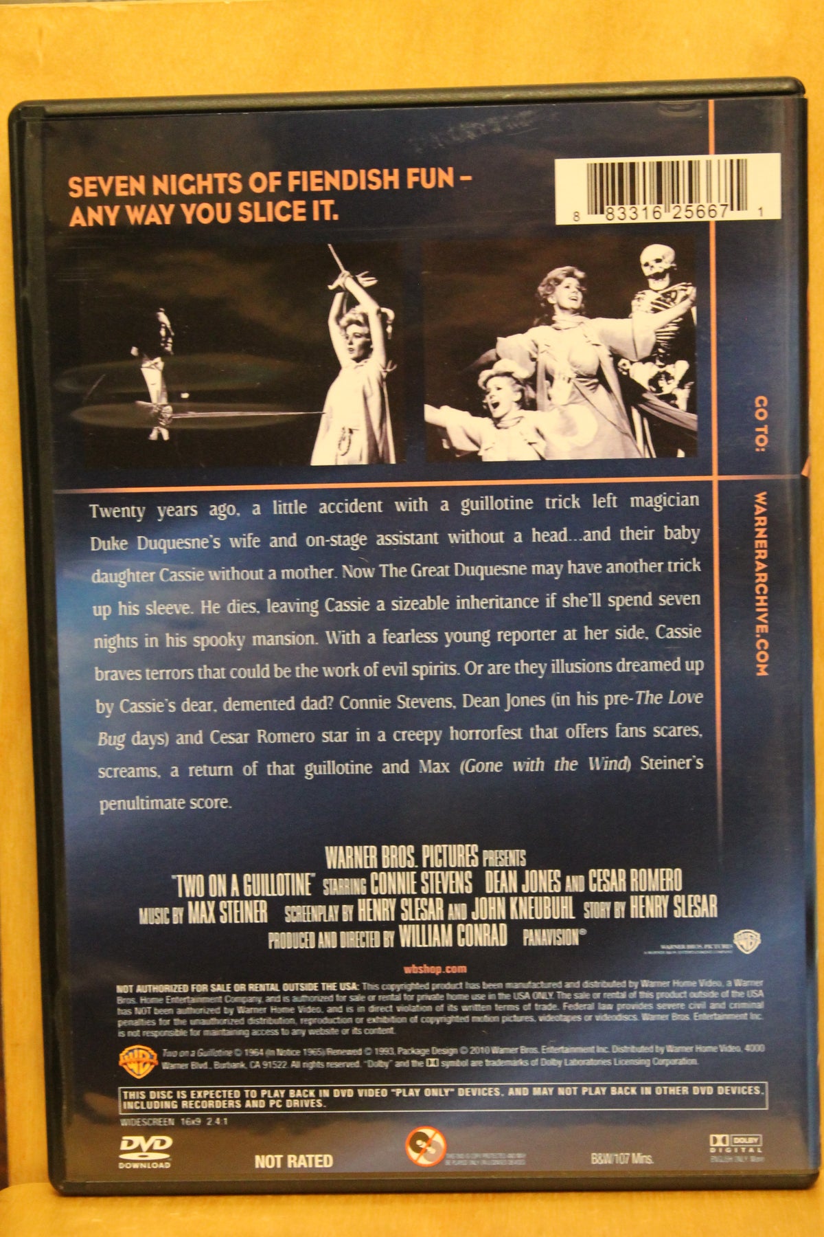 Two on a Guillotine DVD