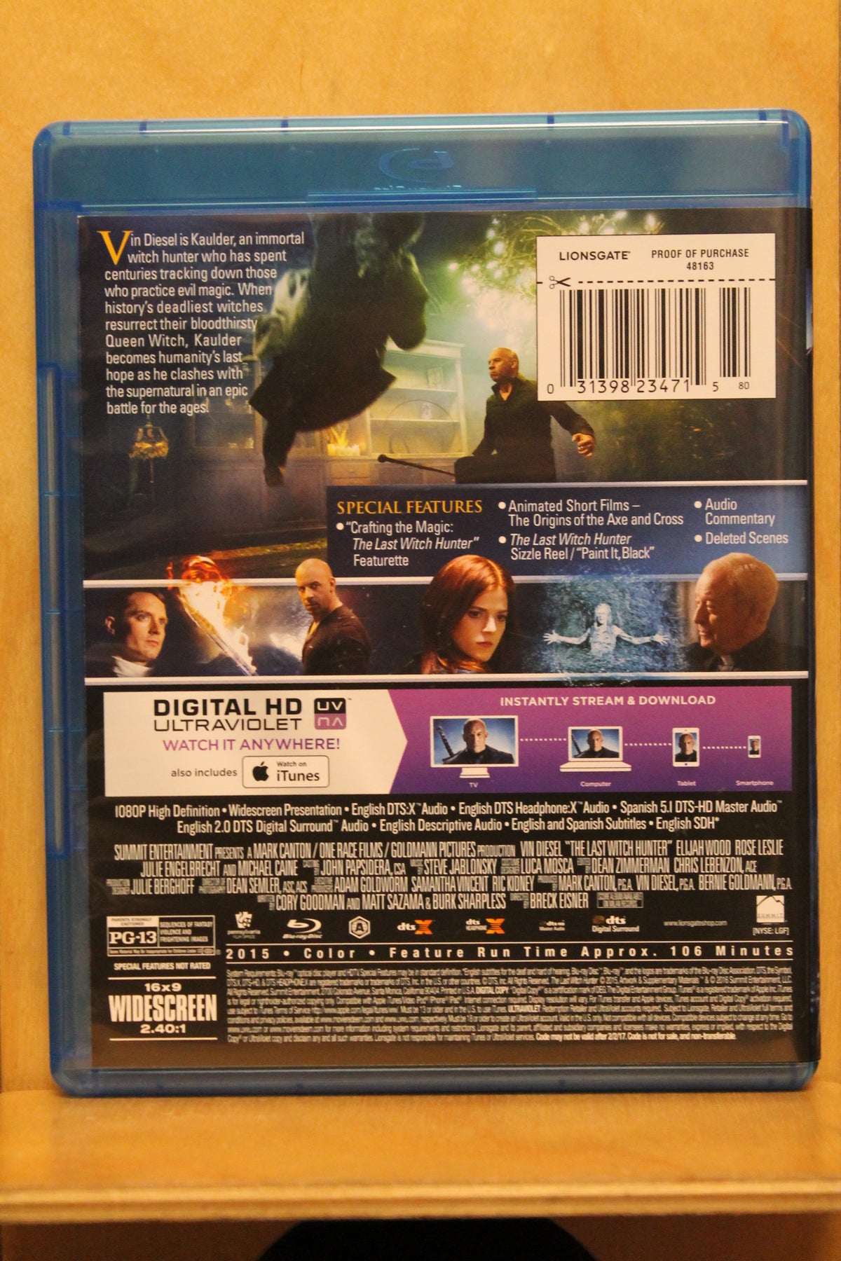 The Last Witch Hunter Blu-ray