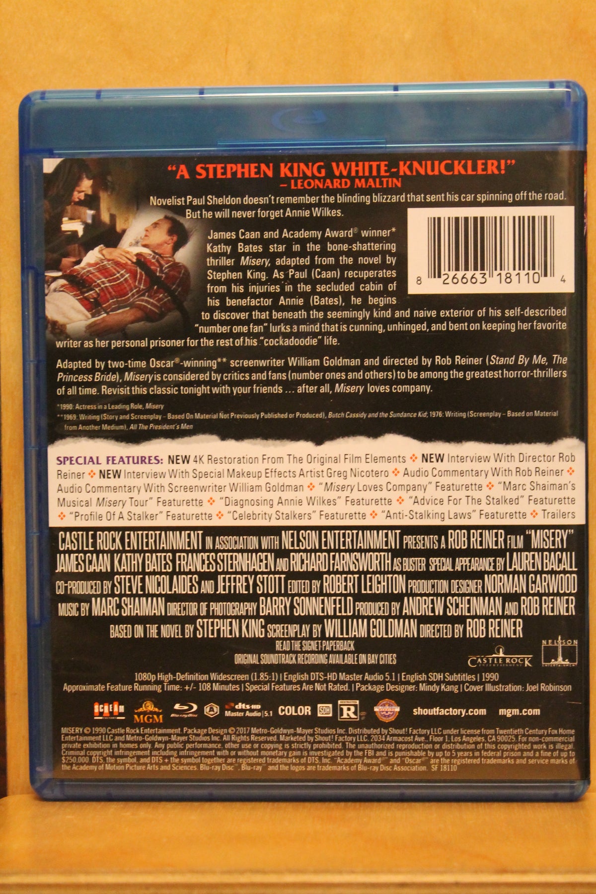 Misery Blu-ray