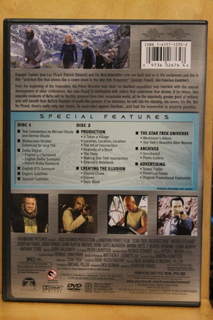 Star Trek: Insurrection DVD