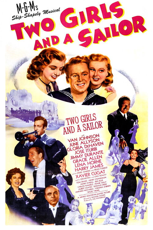 Two Girls and a Sailor DVD poster